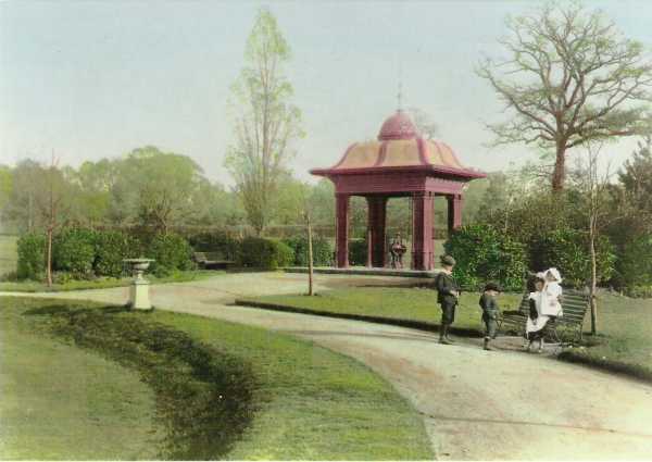 The oriental shelter and drinking fountain