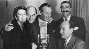 Diana Morrison, Kenneth Horne, Richard Murdoch,Sam Costa and Maurice Denham