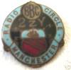 1920s BBC Radio Circle badge for station 2ZY Manchester