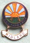 1930s BBC Radio Circle badge for Midlands