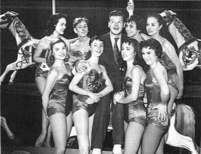 Benny Hill with his showgirls