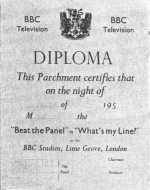 Diploma awarded to successful contestants