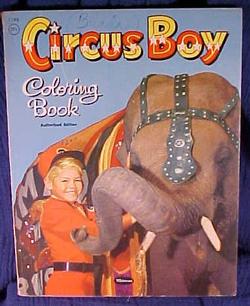 Circus Boy colouring book