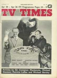 TV TImes featuring the 100th edition of Zoo Time