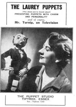 Joy Laurey with Mr. Turnip