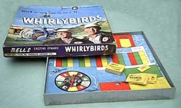 Whirlybirds game produced by Bell Toys & Games Ltd. London 1960