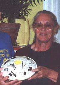 Enid Seeney in 1988 with her 'Homemaker' Tureen