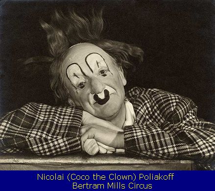 Nicolai (Coco the Clown) Poliakoff - Bertram Mills Circus